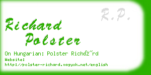 richard polster business card